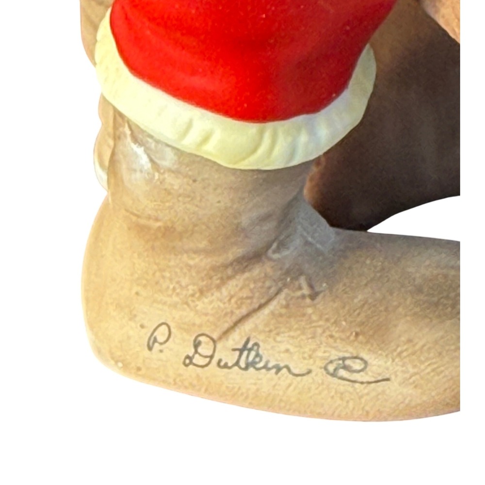 Hallmark Vintage 1988 Limited Edition Santa Claus Sewing Doll Porcelain Figurine - Picture 5 of 7